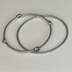 DAVID YURMAN
Topaz Color Classics Four Station Bracelet Set, Sterling Silver